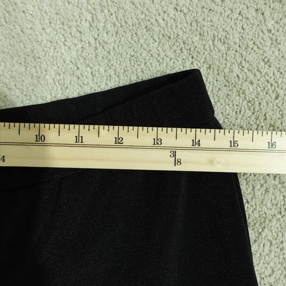 Chico's Travelers Womens Pull On Pants Elastic Waist Straight Leg Black Sz 1 / M - Picture 4 of 5